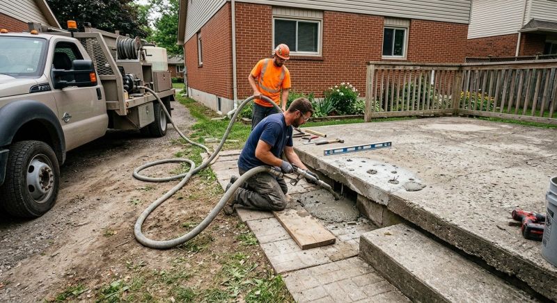 Patio Raising in Des Moines, IA