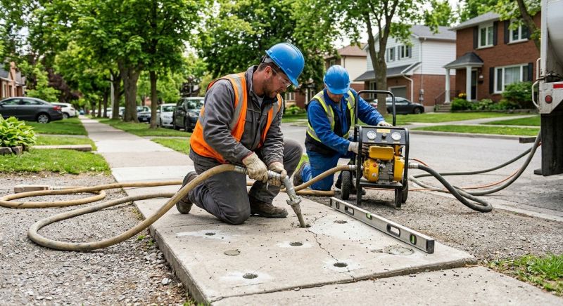 Sunken Sidewalk Repair in Des Moines, IA